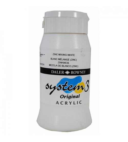 Daler Rowney System3 150 ml Akrilik Boya 006 Zinc Mixing White 
