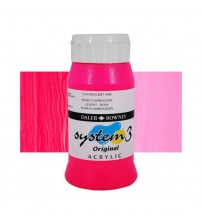 Daler Rowney System3 500 ml Akrilik Boya 538 Fluorescent Pink 