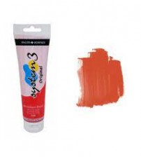 Daler Rowney System3 150 ml Akrilik Boya 588 Vermilion Hue
