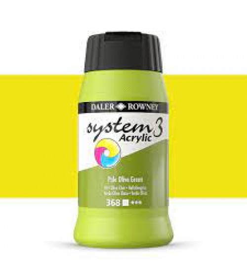 Daler Rowney System3 500 ml Akrilik Boya 368 Pale Olive Green