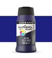 Daler Rowney System3 500 ml Akrilik Boya 408 Deep Violet