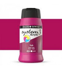 Daler Rowney System3 500 ml Akrilik Boya 433 Purple