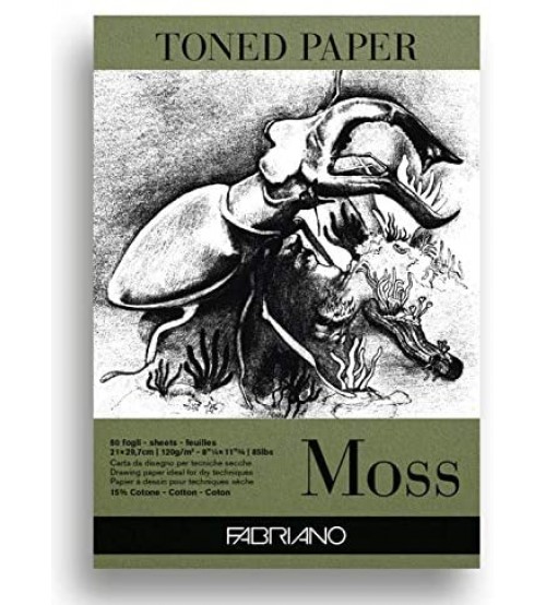 Fabriano Toned Paper Moss A4 120gr 50yp
