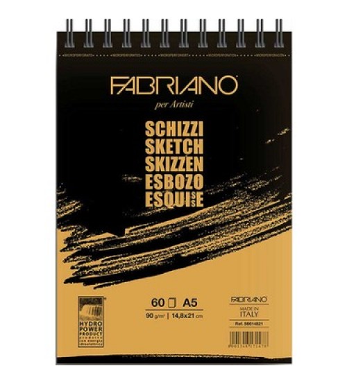 Fabriano Schizzi Eskiz Defteri A5 ebad 90gr 60yp