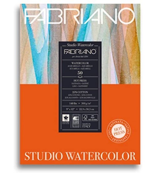 Fabriano Studio Watercolor Suluboya Bloğu 22,9 x 30,5 cm 300gr 50yp