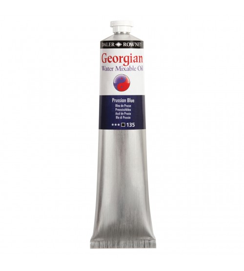 Georgian Su Bazlı Yağlı Boya 200 ml 135 Prussian Blue (Prusya Mavisi)