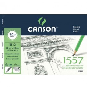 Canson 1557 120gr 35 X 50 cm 15 yaprak