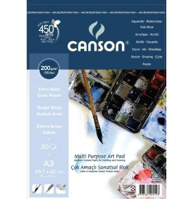 Canson Fineface 200gr A3 20 yaprak