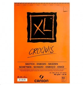 Canson Croquis XL 90 gr A3 50 yaprak Üstten Spiralli