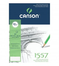 Canson 1557 120gr A3 40 yaprak Üstten Spiralli