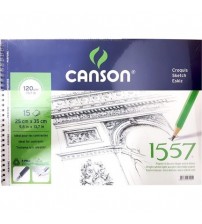 Canson 1557 120gr 25 x 35 15 yaprak Yandan Spiralli