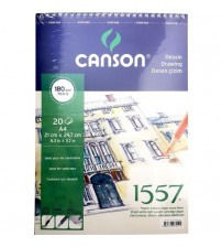 Canson 1557 180gr A4 20 yaprak Üstten Spiralli