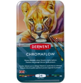Derwent Chromaflow 24 lü Teneke Kutu