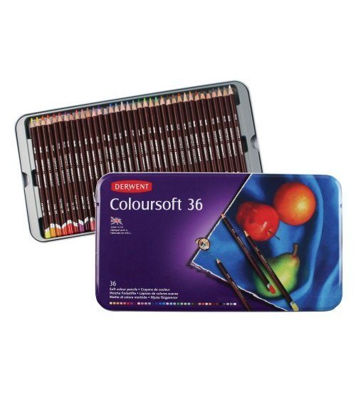 Derwent Coloursoft 36 lı Teneke Kutu