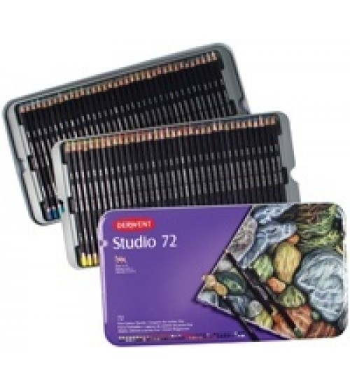 Derwent Studio Pencil 72 li Teneke Kutu