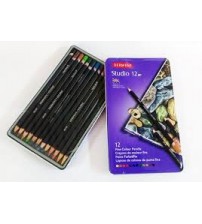 Derwent Studio Pencil 12 li Teneke Kutu