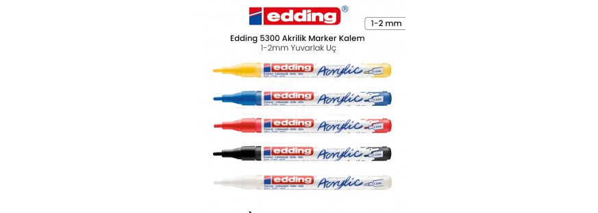 EDDING 5300 İNCE UÇ AKRİLİK MARKÖRLER