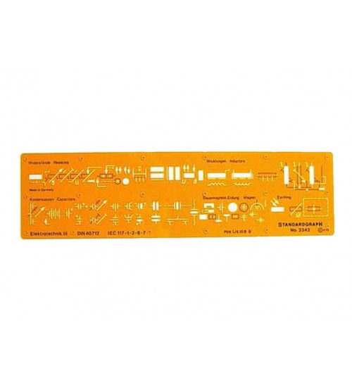 Standardgraph 3343 Elektroteknik Şablonu III