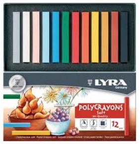 Lyra Polycrayons Soft Toz Pastel 12 renk