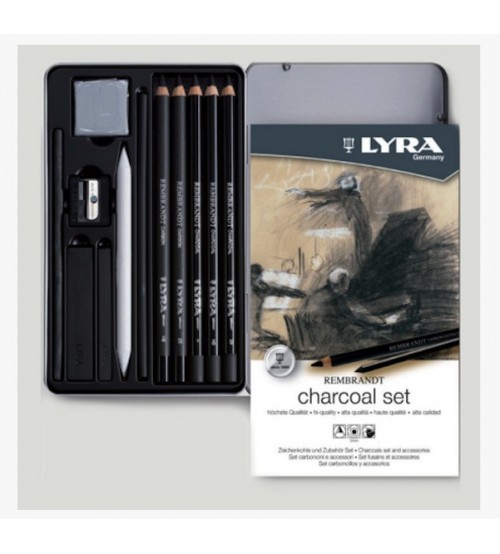 Lyra Rembrandt Charcoal Set 10 lu
