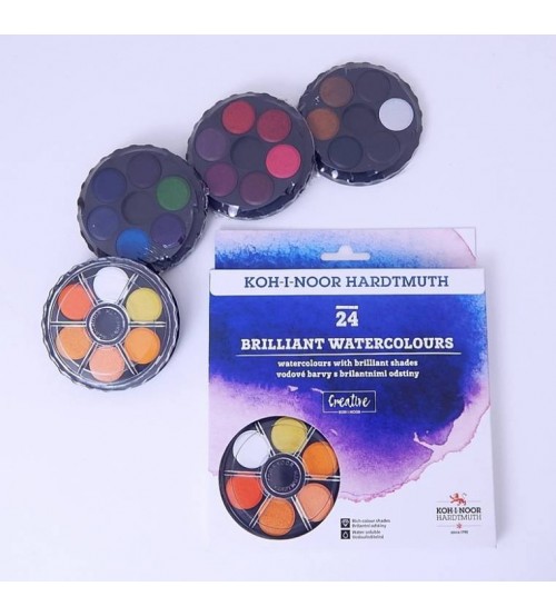 Koh-i Noor Brillant Watercolors 24