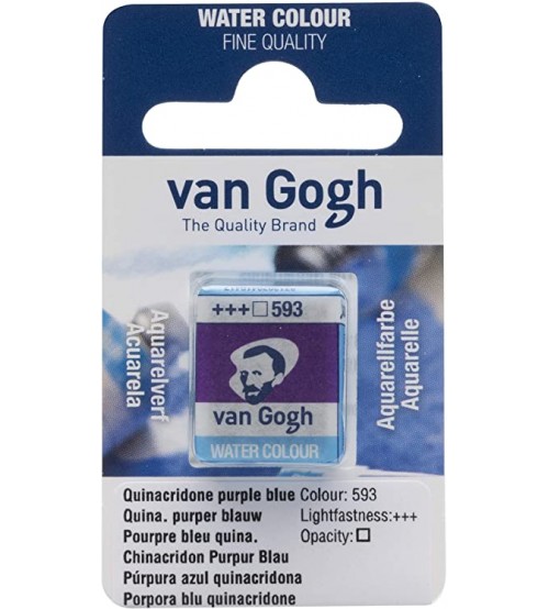 Van Gogh Tablet Sulu Boya Yedeği 593 Quinapurple Blue